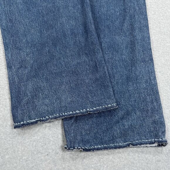 Rag Bone Miramar Sofie Wide Leg Pants Womens 25 (26 x 30) Faux Denim Printed - Picture 9 of 11